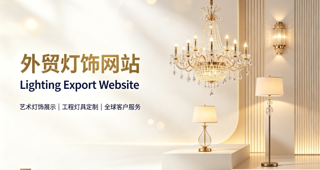 外贸灯饰独立站定制搭建实战案例｜BG大游集团出口企业双语网站建设制作全流程解析